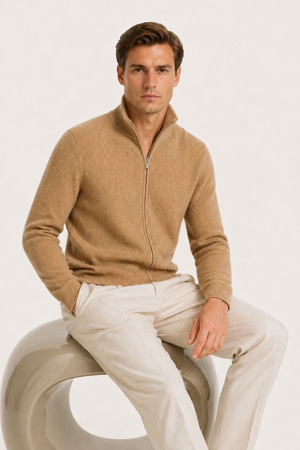 Lodève Zip Knit Sand