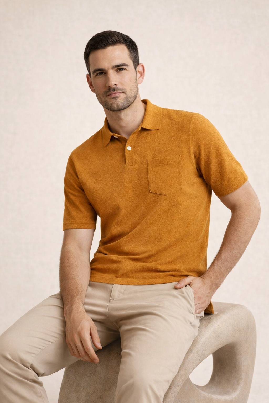 Riviera Terry Polo Ochre