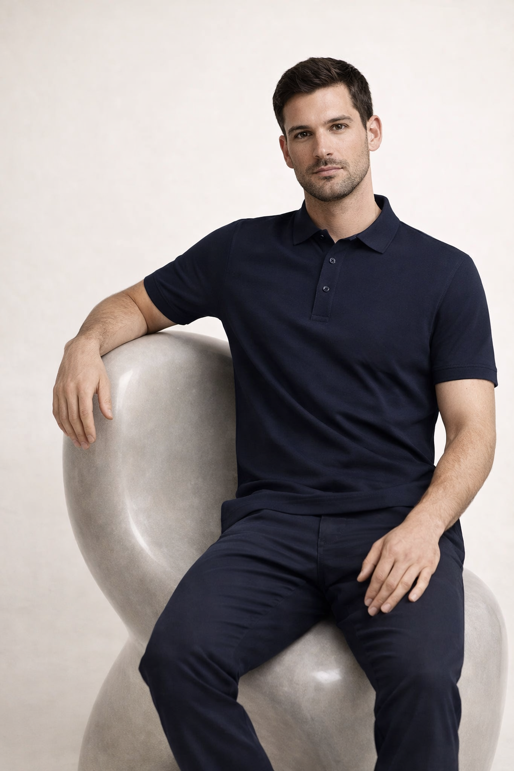 Refined Polo Navy