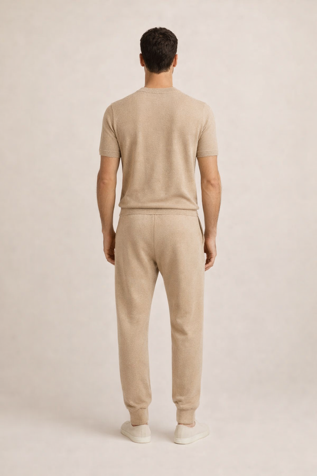 Contour Knit Jogger Beige