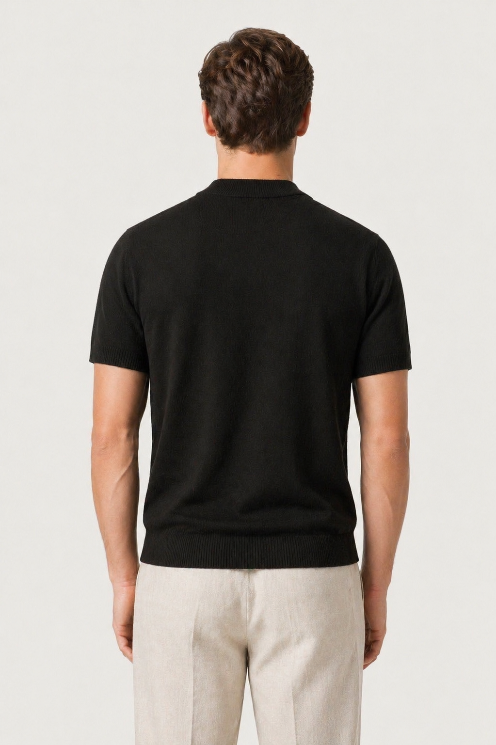 Azure Knit Tee Black