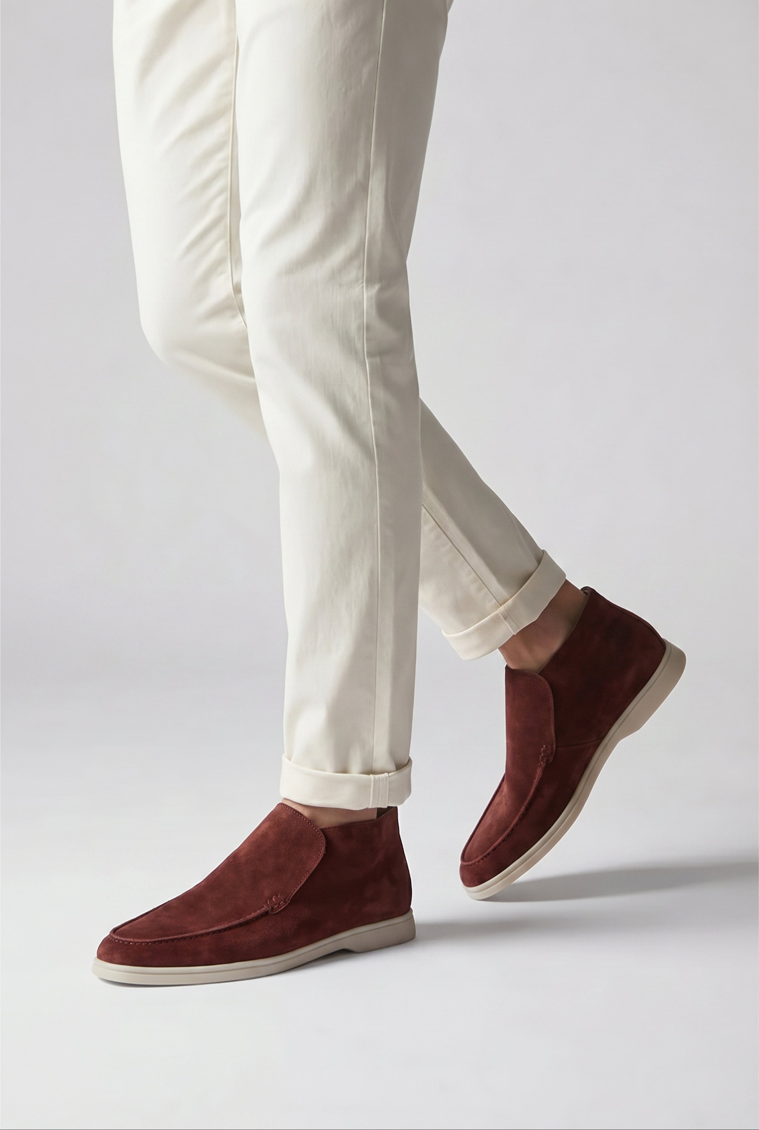 Cortina Suede Loafer Burgundy
