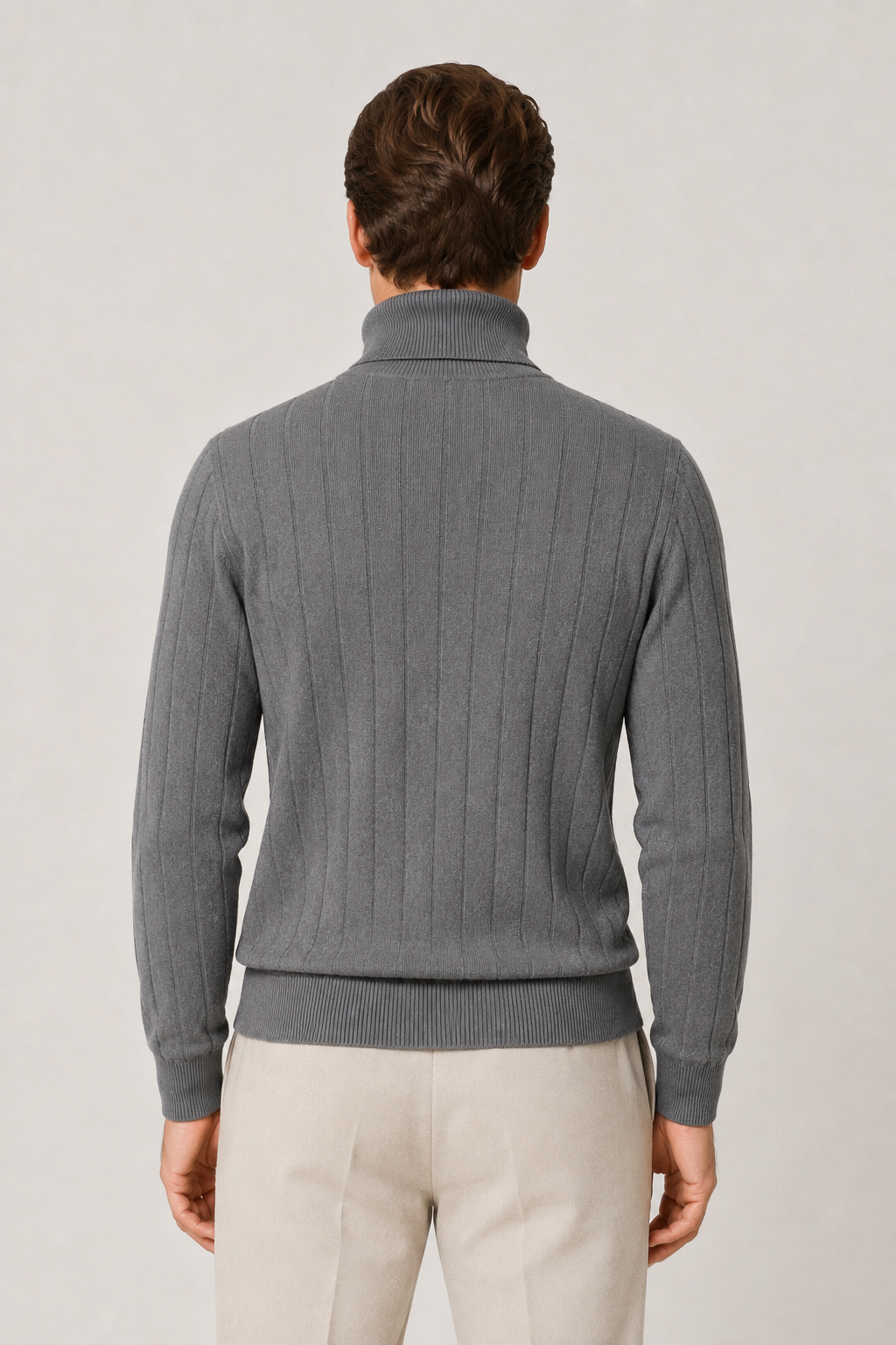 Tailored Turtleneck Grey
