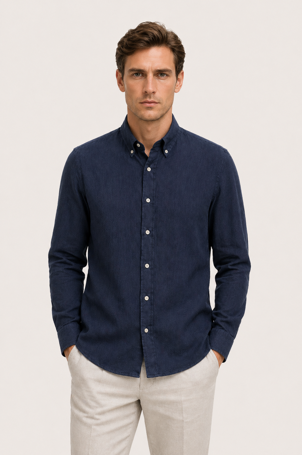 Haute Linen Shirt Navy