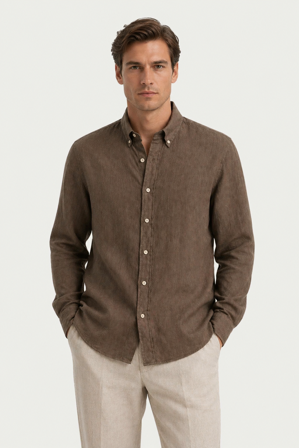 Haute Linen Shirt Brown