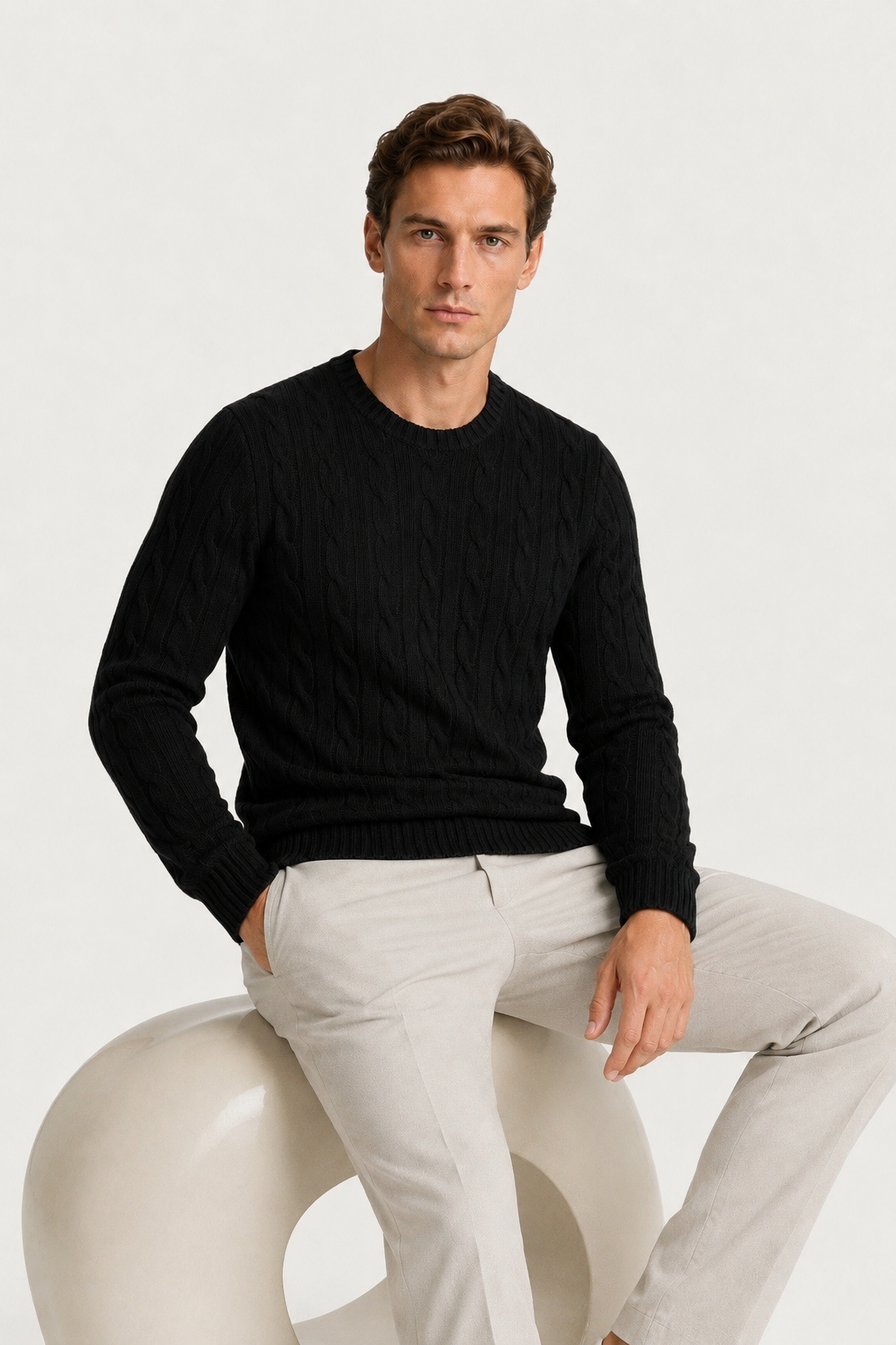 Artisan Cable Knit Black