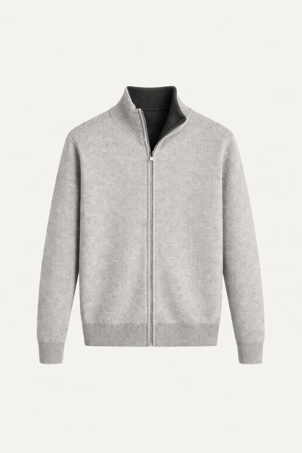 Reversible Zip Knit Black & Gray