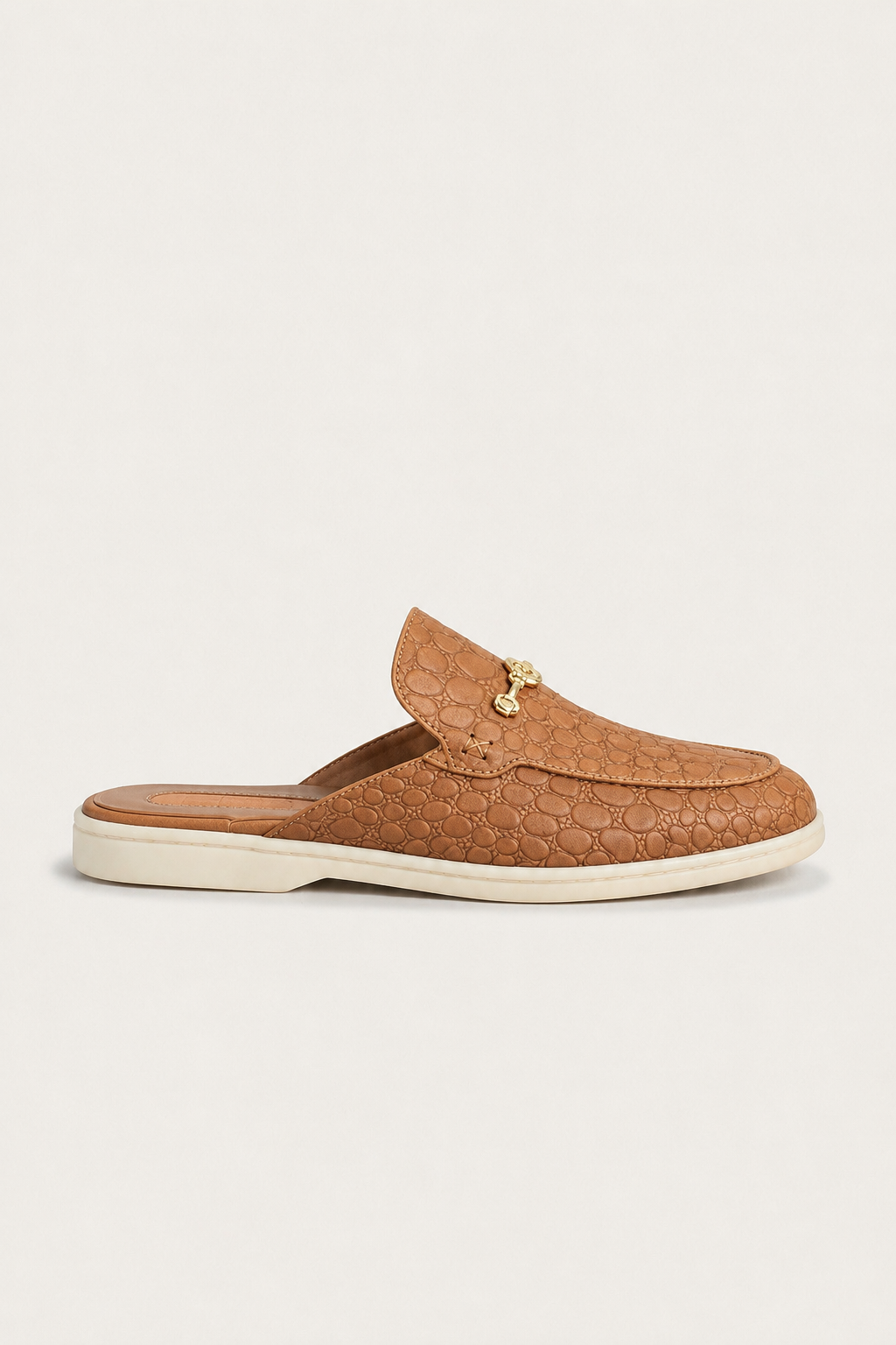 Croco Mule Terracotta
