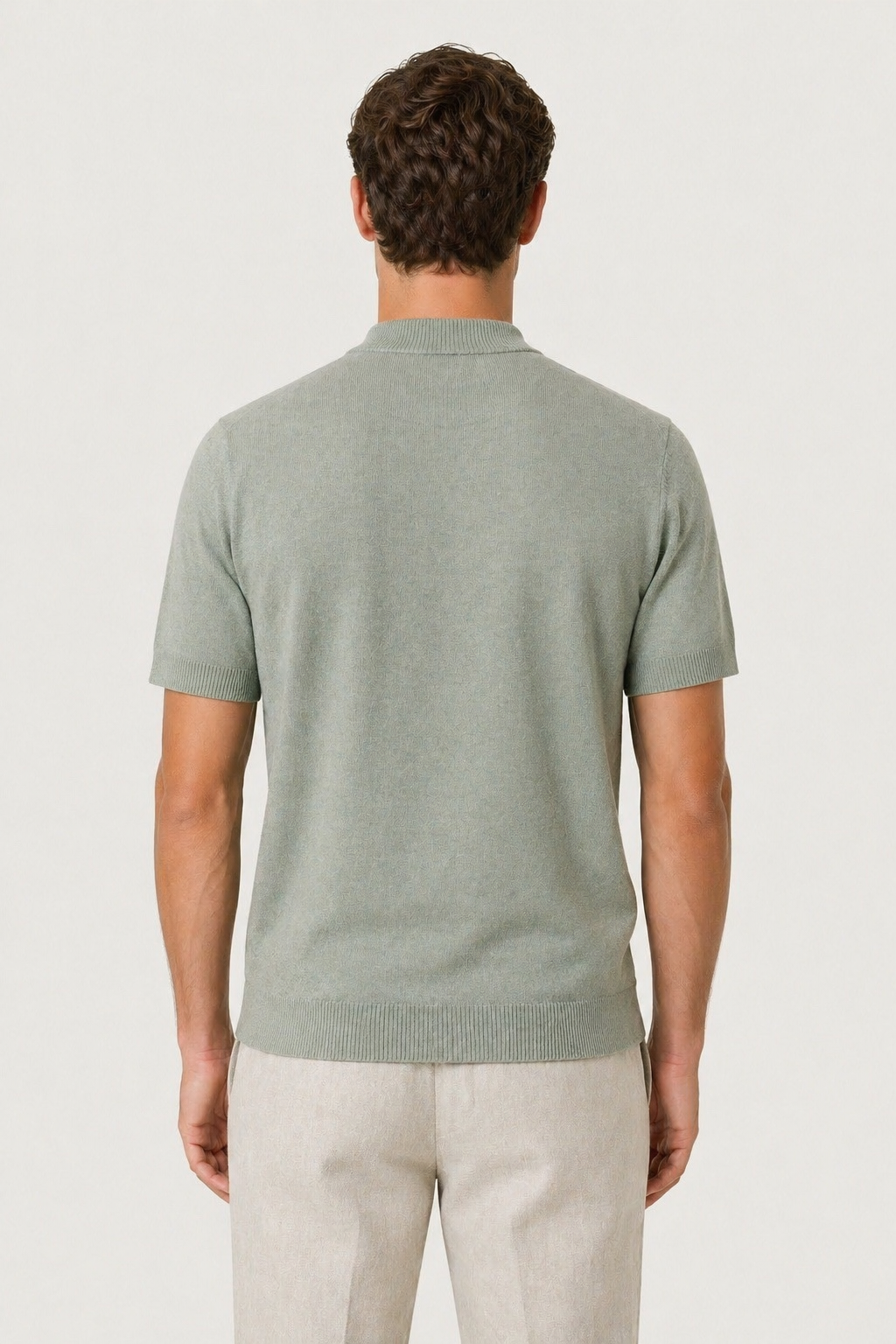 Azure Knit Tee Sage Green