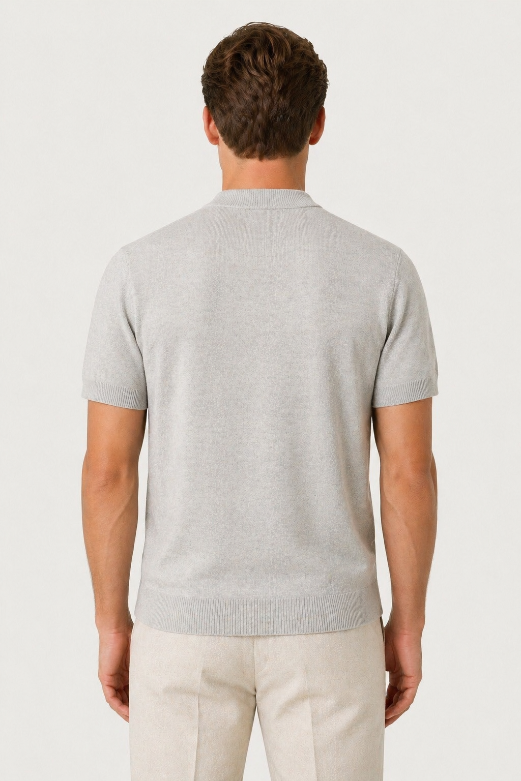 Azure Knit Tee Gray