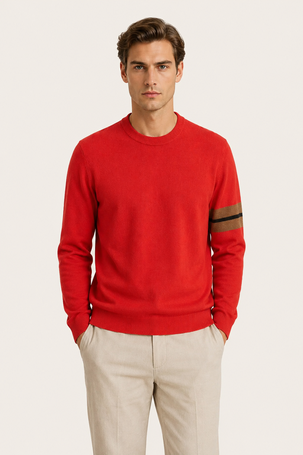 Sereno Cashmere Crewneck Red