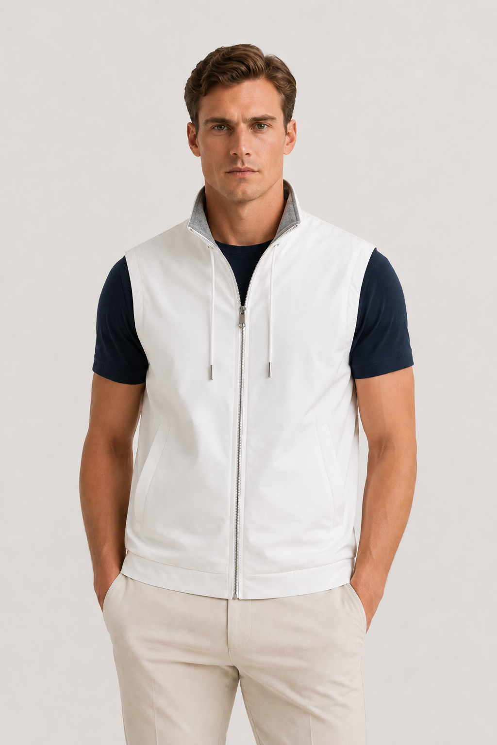 Valecour Reversible Vest Ivory