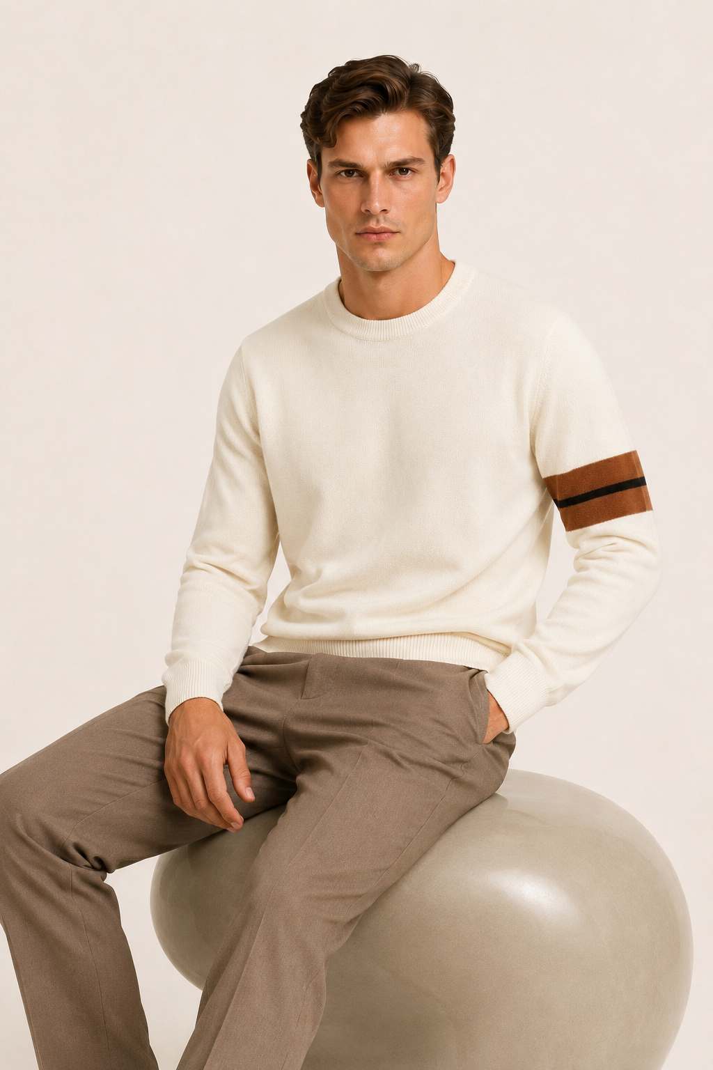 Sereno Cashmere Crewneck White