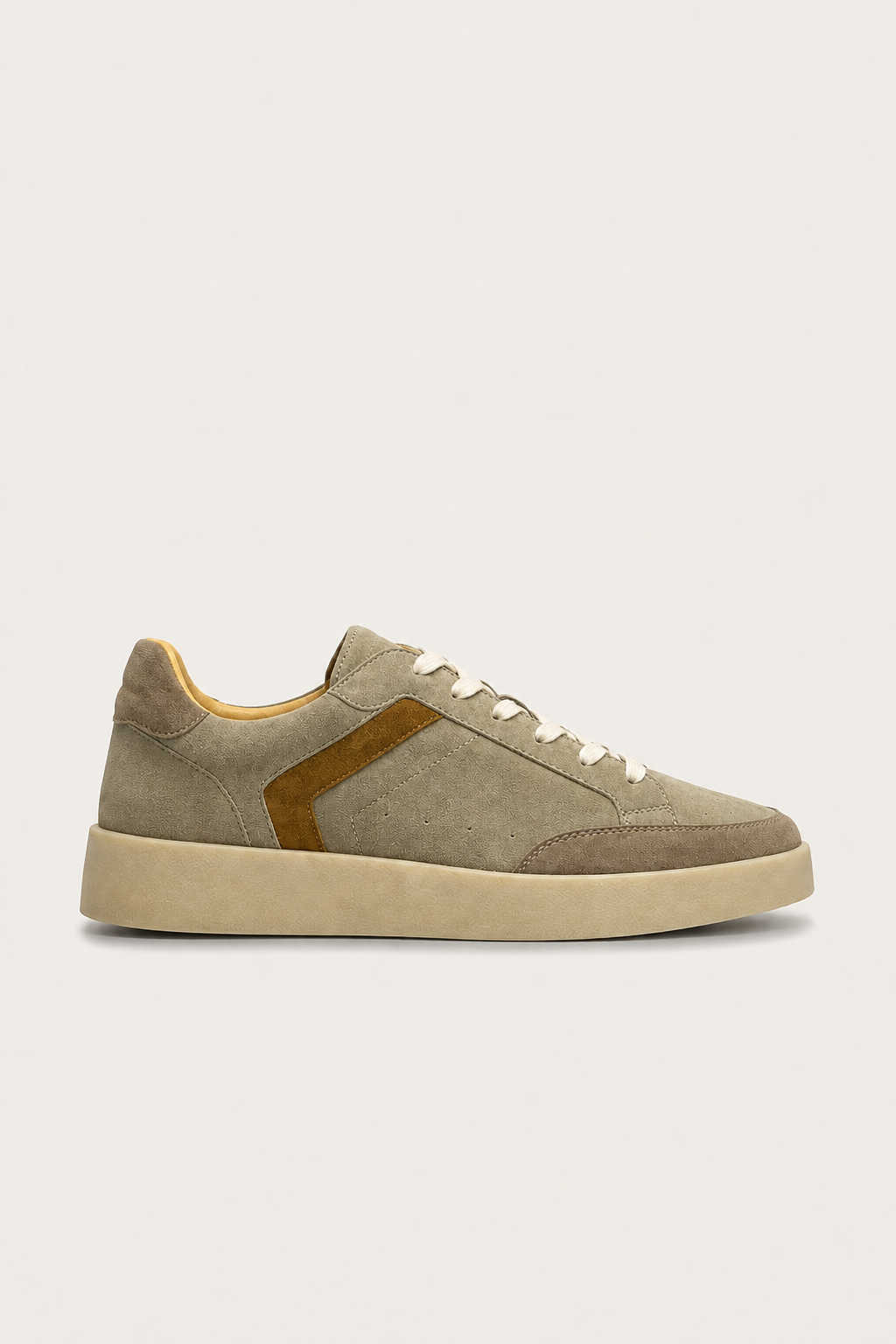 Verona Suede Sneaker Olive/Beige