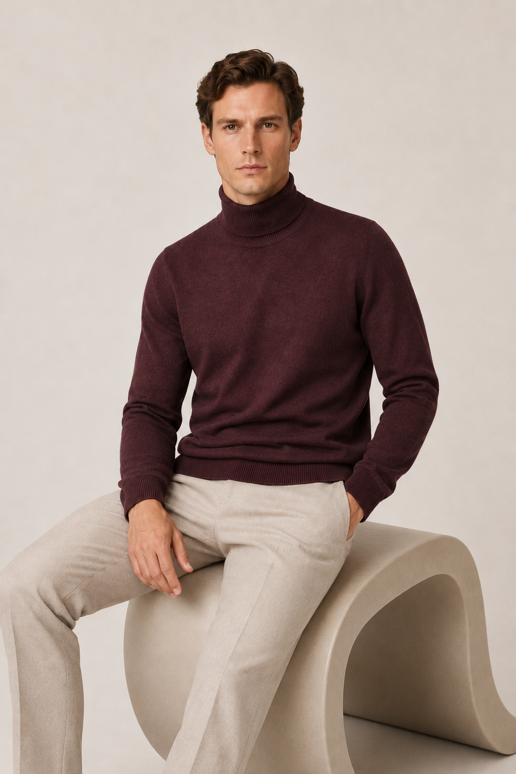 Bellamy Turtleneck Burgundy