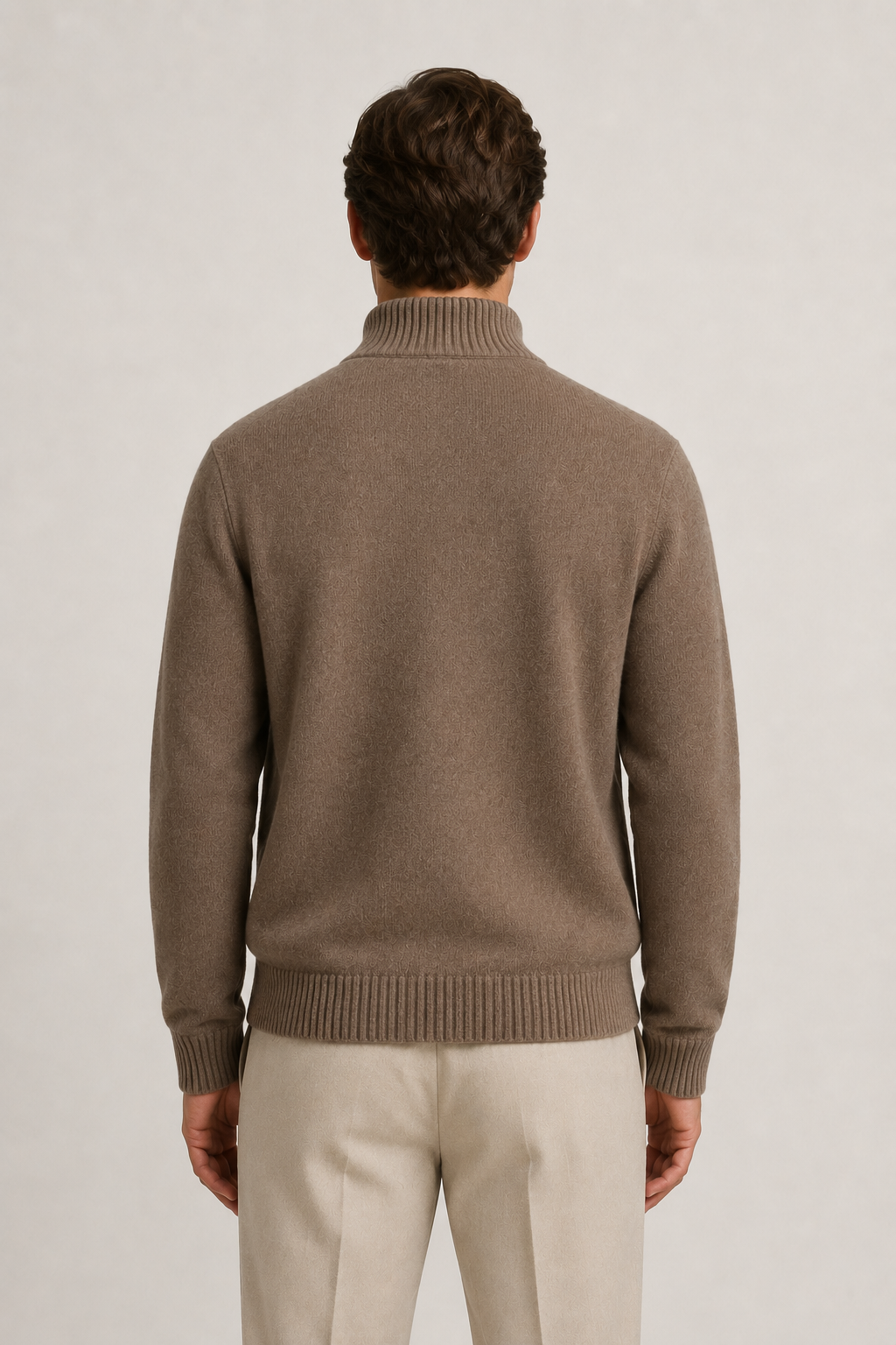 Knit Button Cardigan Mocha