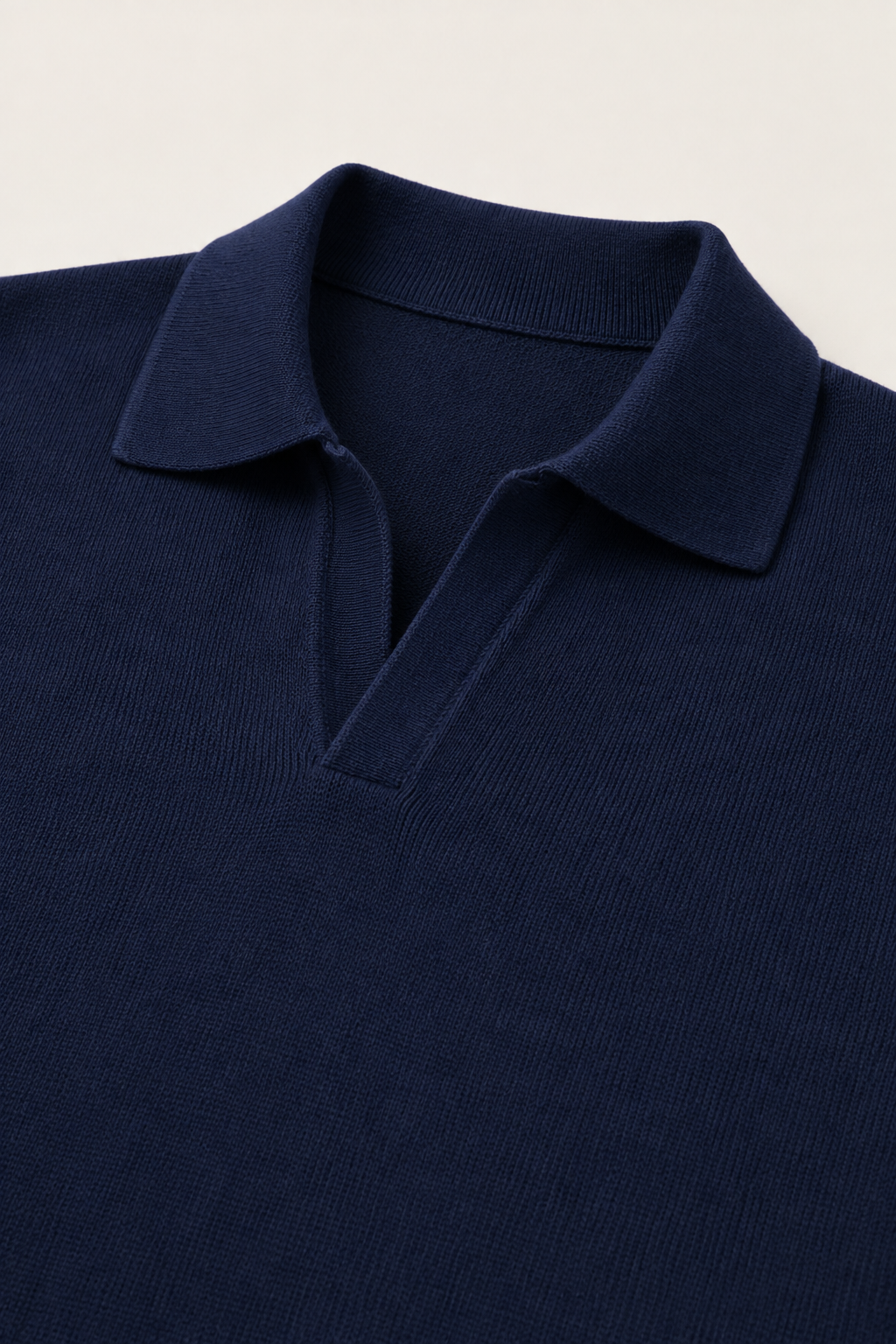 Classic Buttonless Polo – Navy