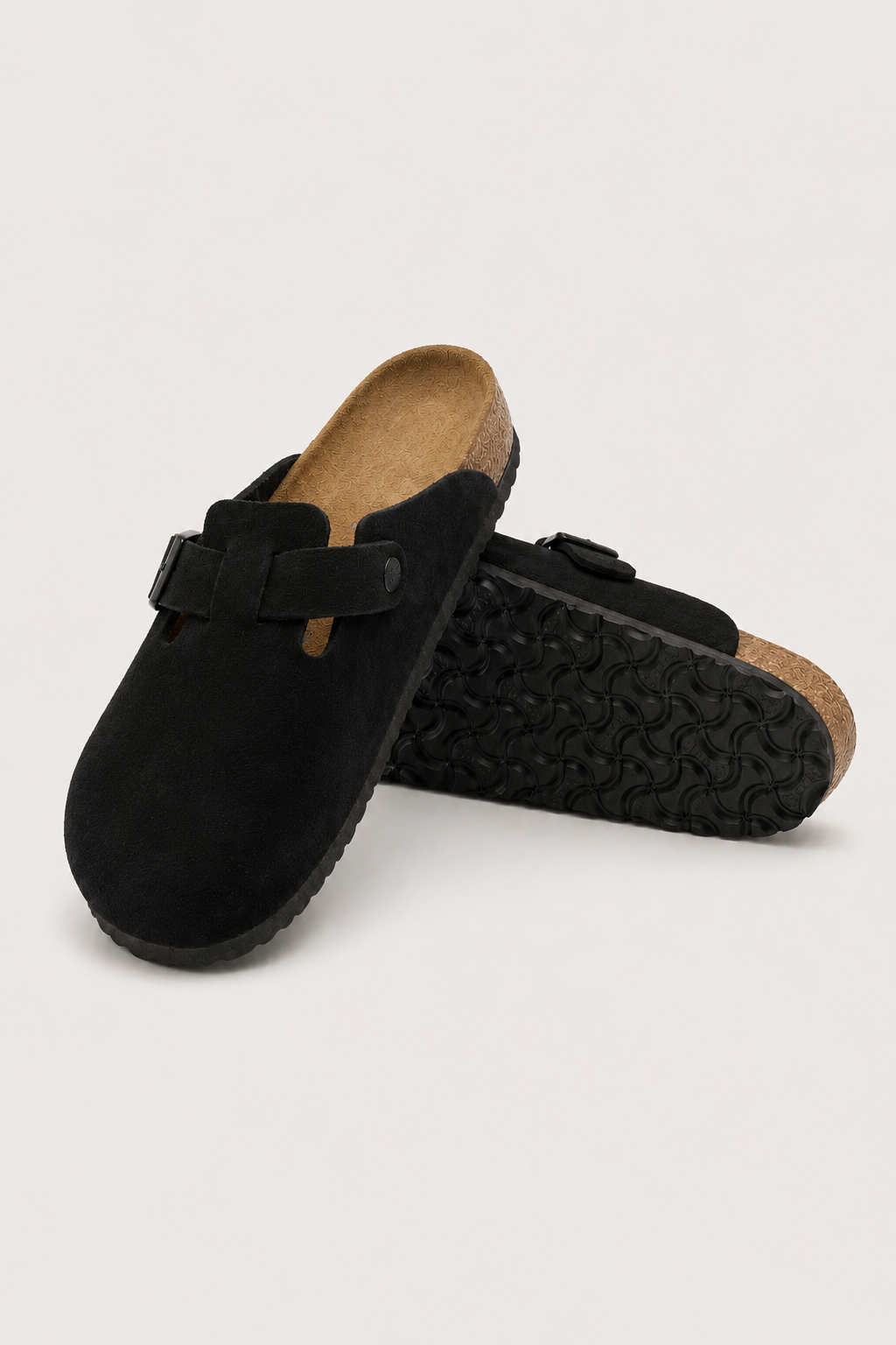 Montreux Suede Clog Black