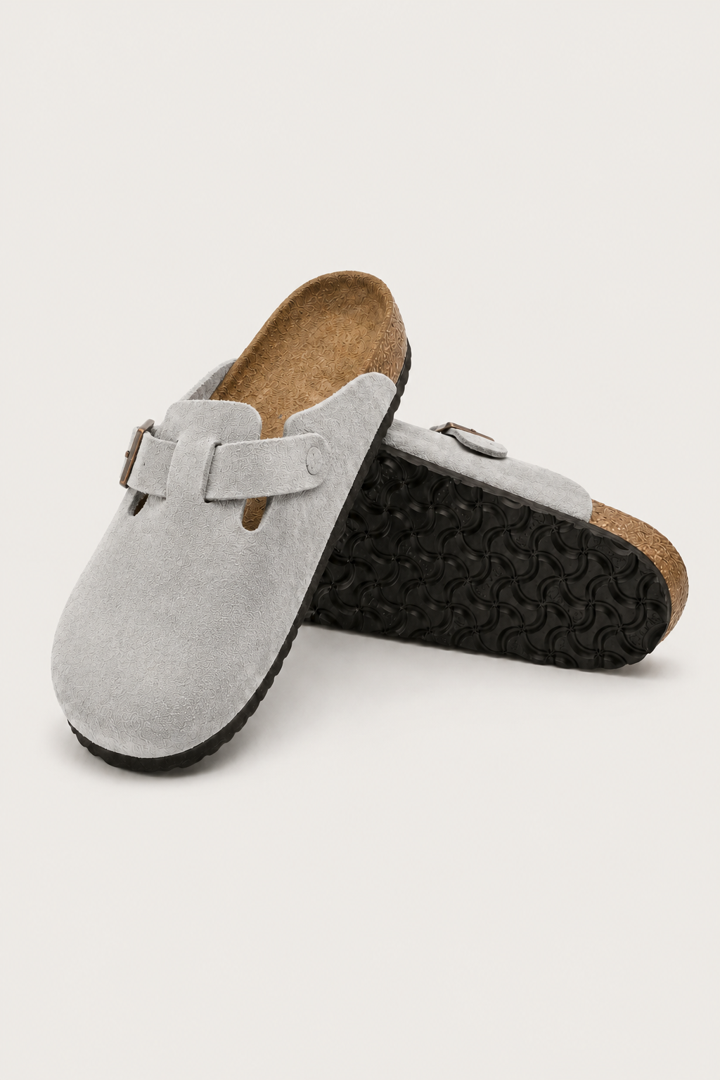 Montreux Suede Clog Grey