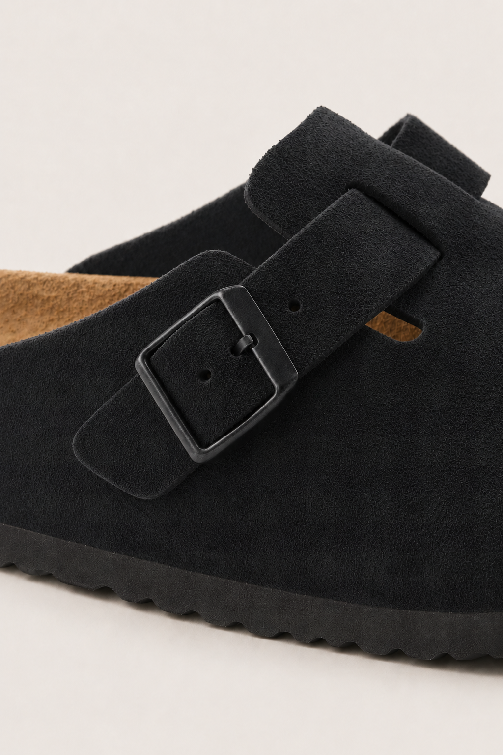 Montreux Suede Clog Black