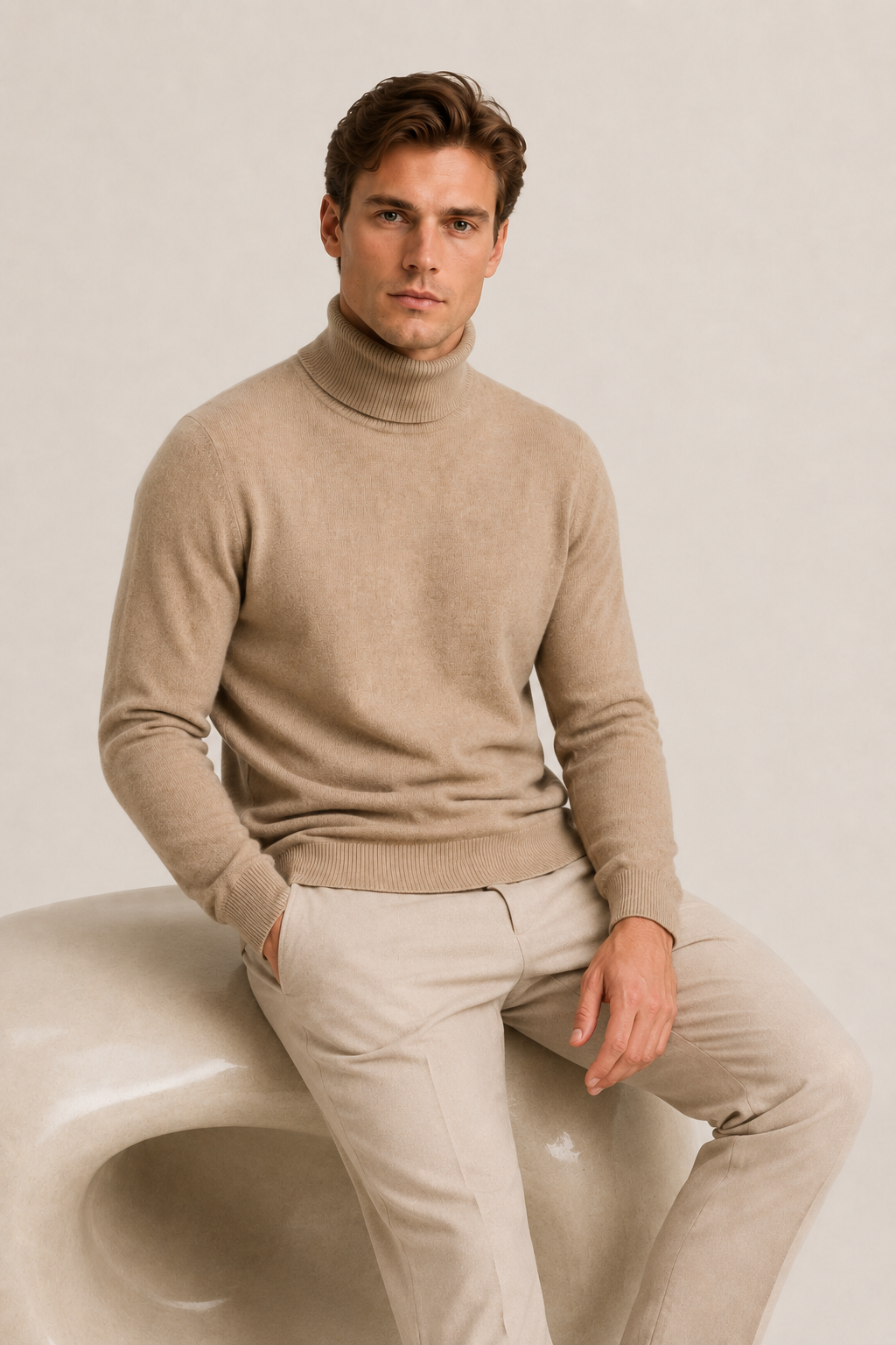 Intemporel Turtleneck Beige