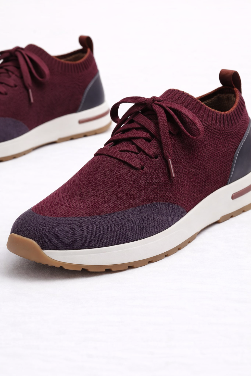 Selano Mesh Slip-On Burgundy