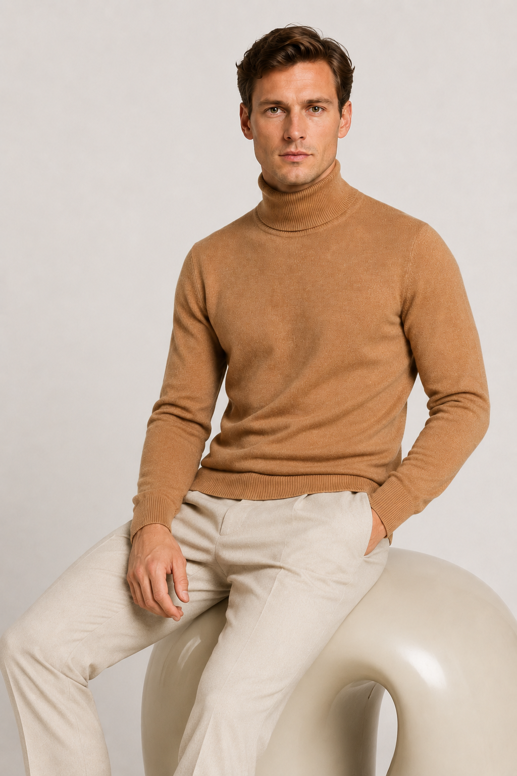 Intemporel Turtleneck Camel