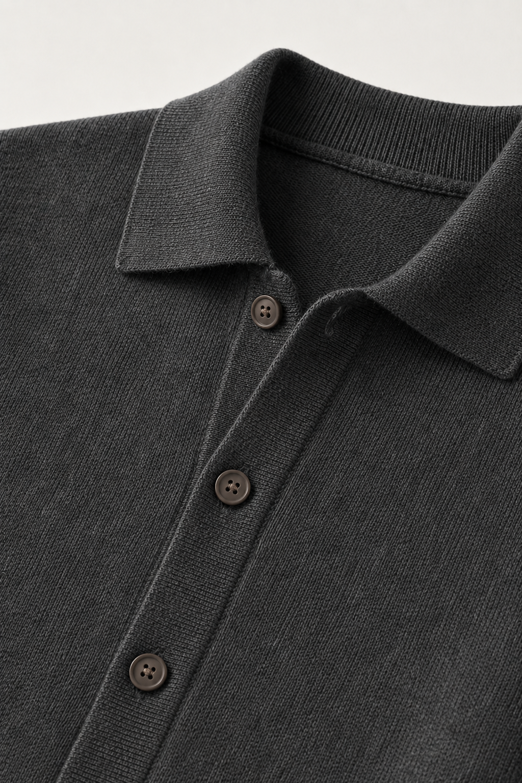 Valmont Button Knit Dark Gray