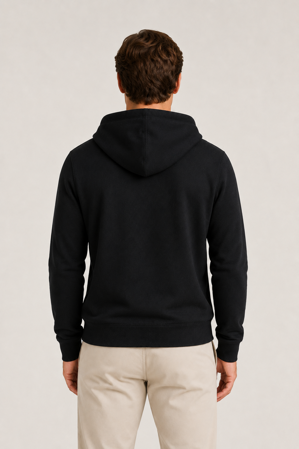 Reversible Hooded Zip Knit Gray & Black