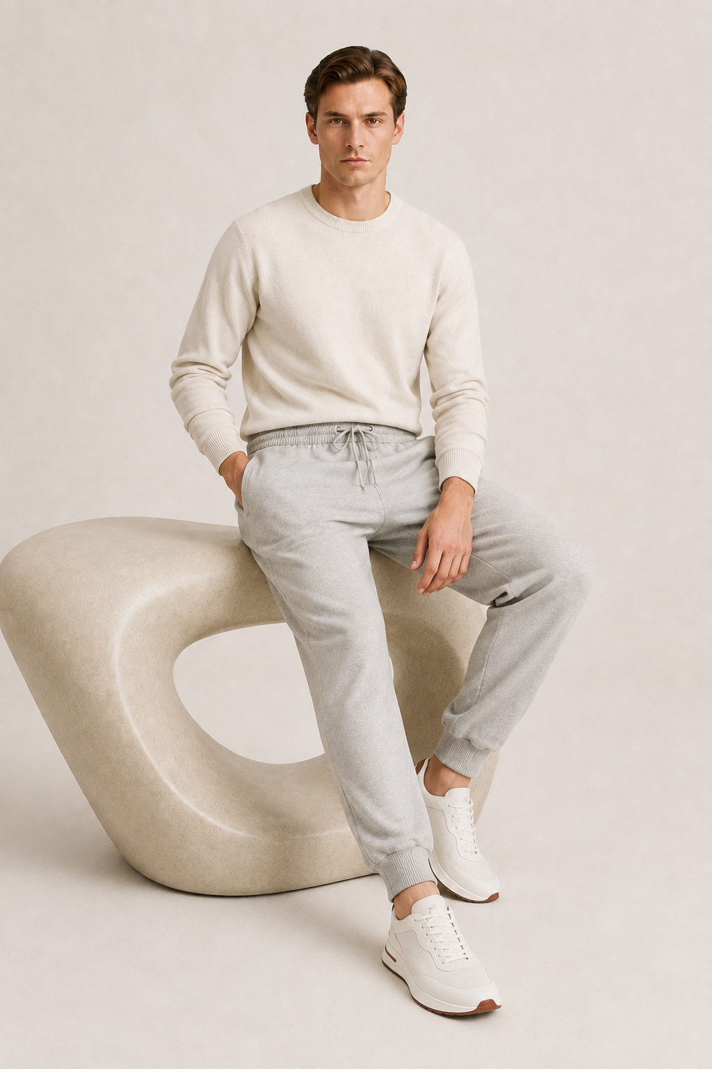 Salerno Cashmere Jogger Gray