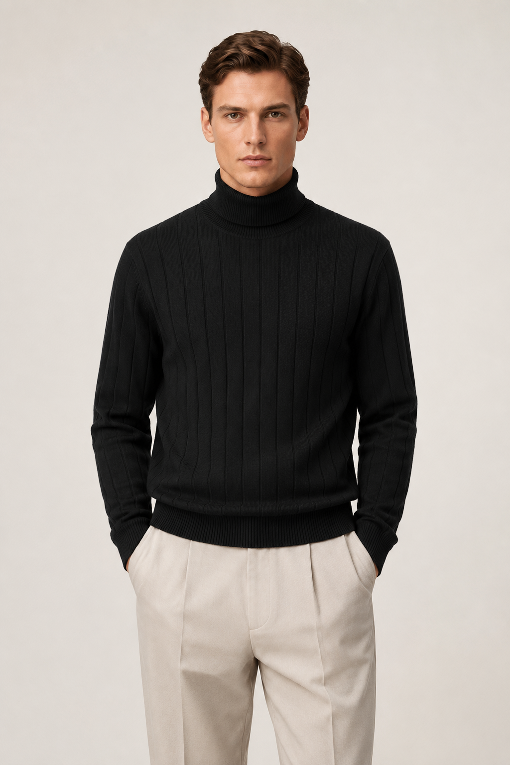 Tailored Turtleneck Black