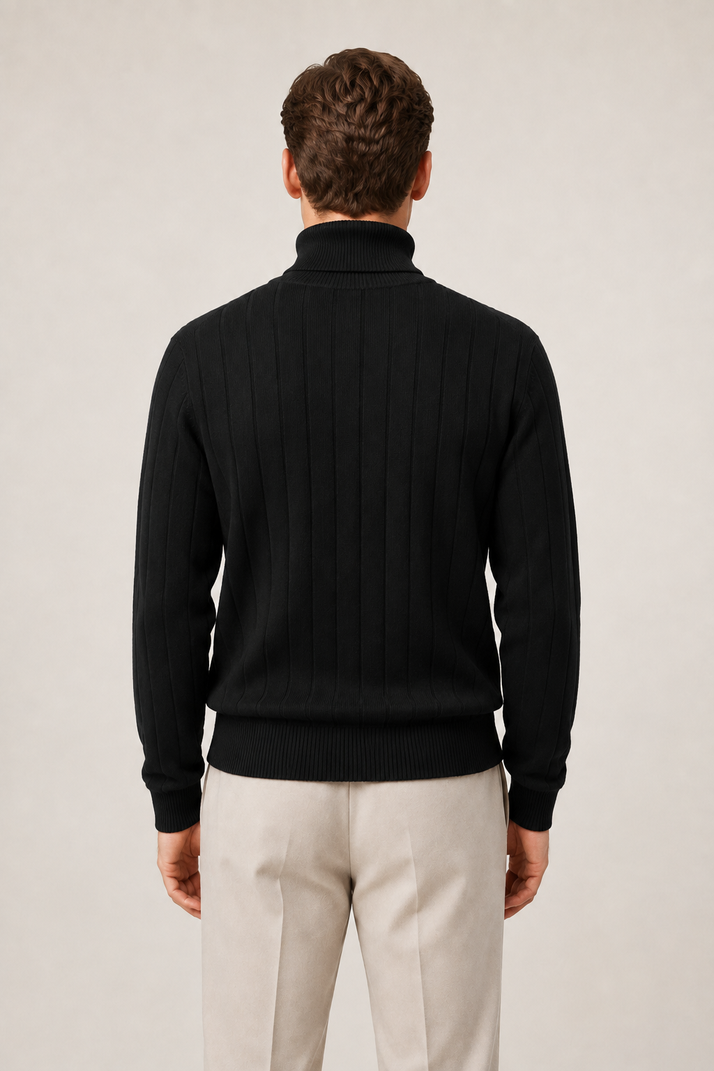 Tailored Turtleneck Black