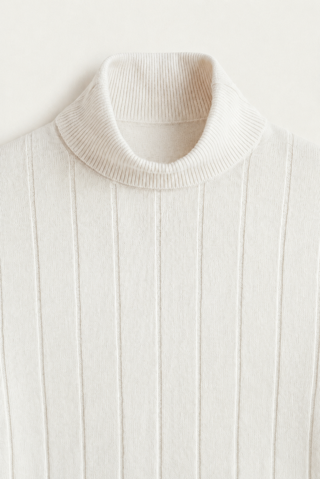 Tailored Turtleneck White