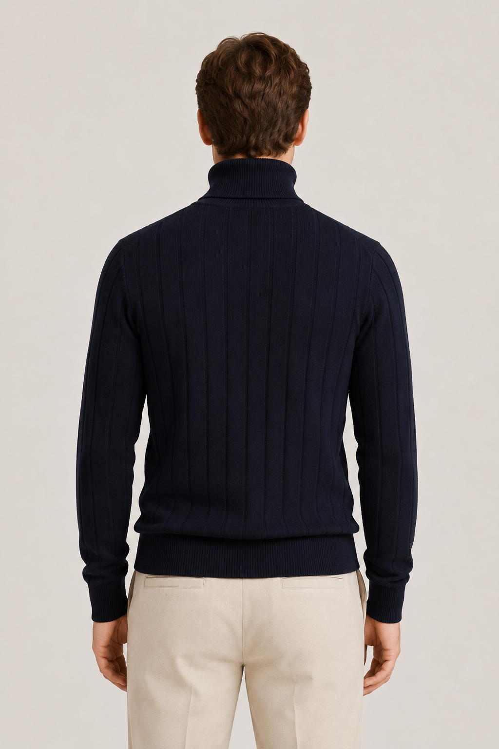 Tailored Turtleneck Navy