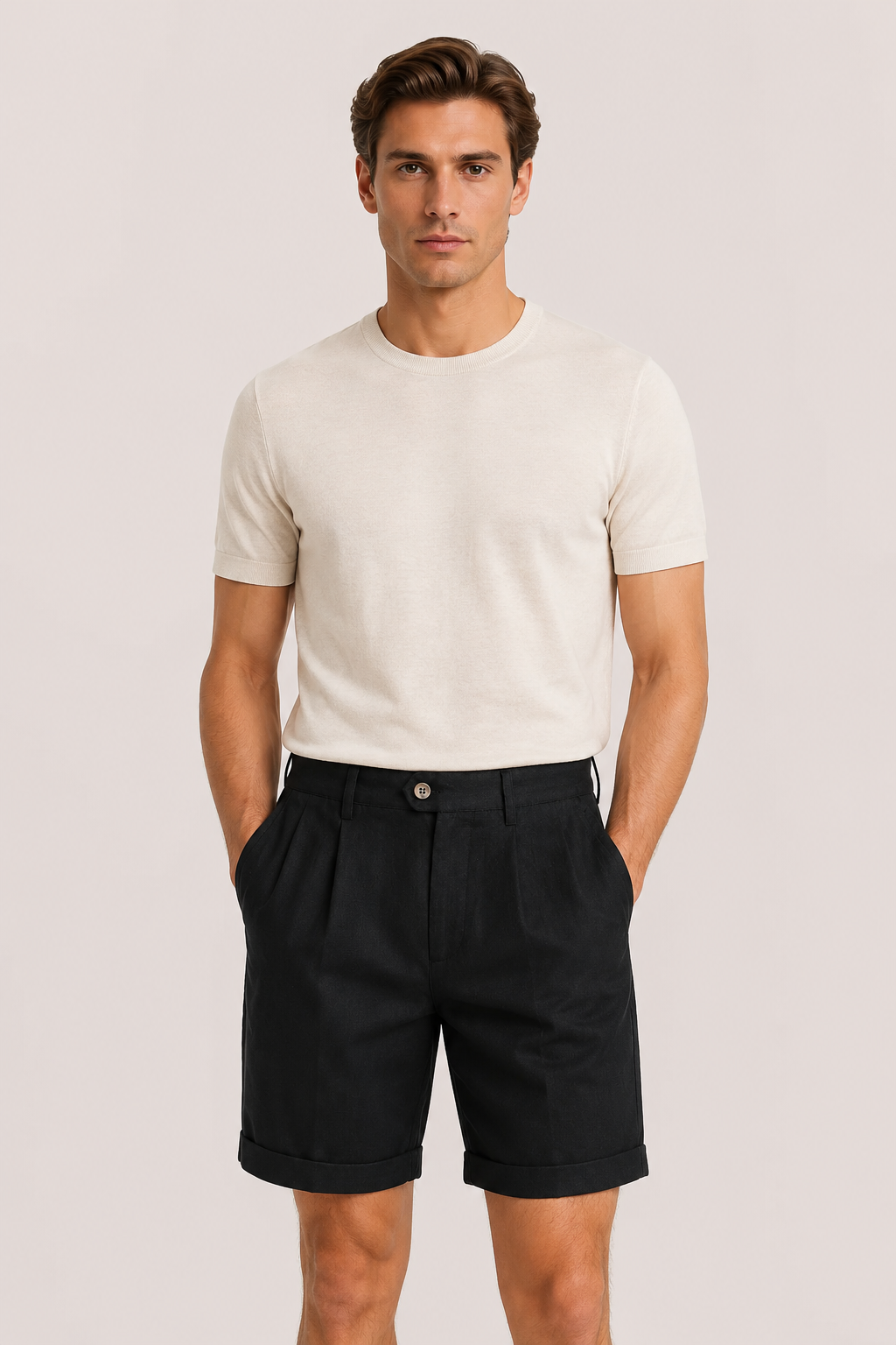 Caspian Cotton Short Black