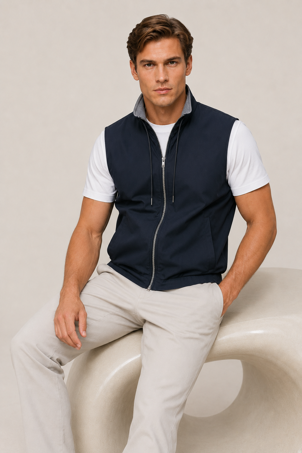 Valecour Reversible Vest Navy