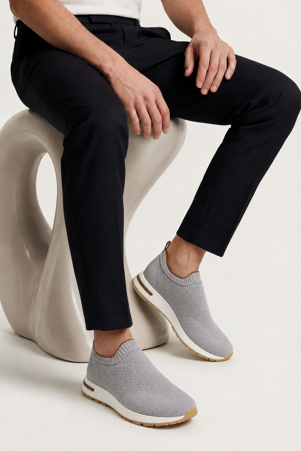Milano Mesh Slip-On Grey
