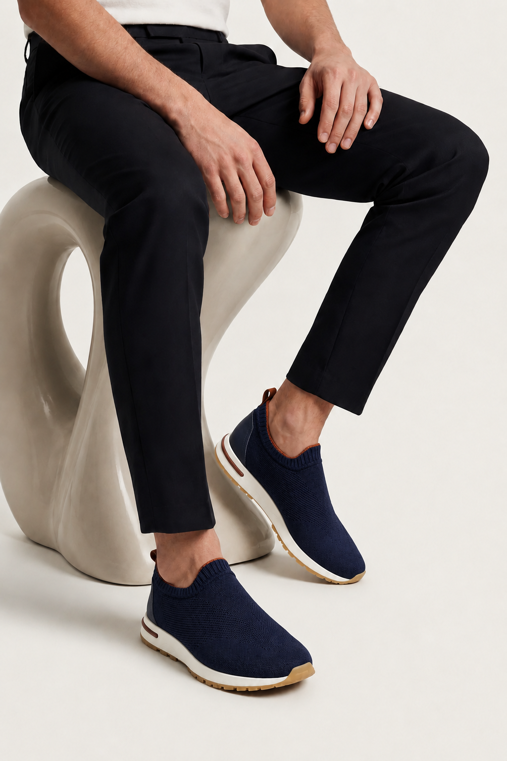 Milano Mesh Slip-On Navy