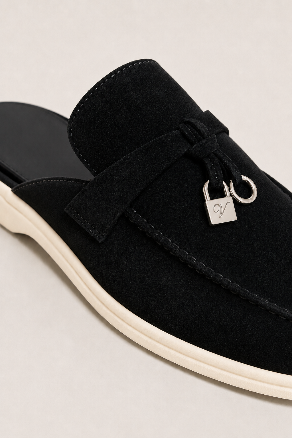 Ancestral Buckle Mule Black