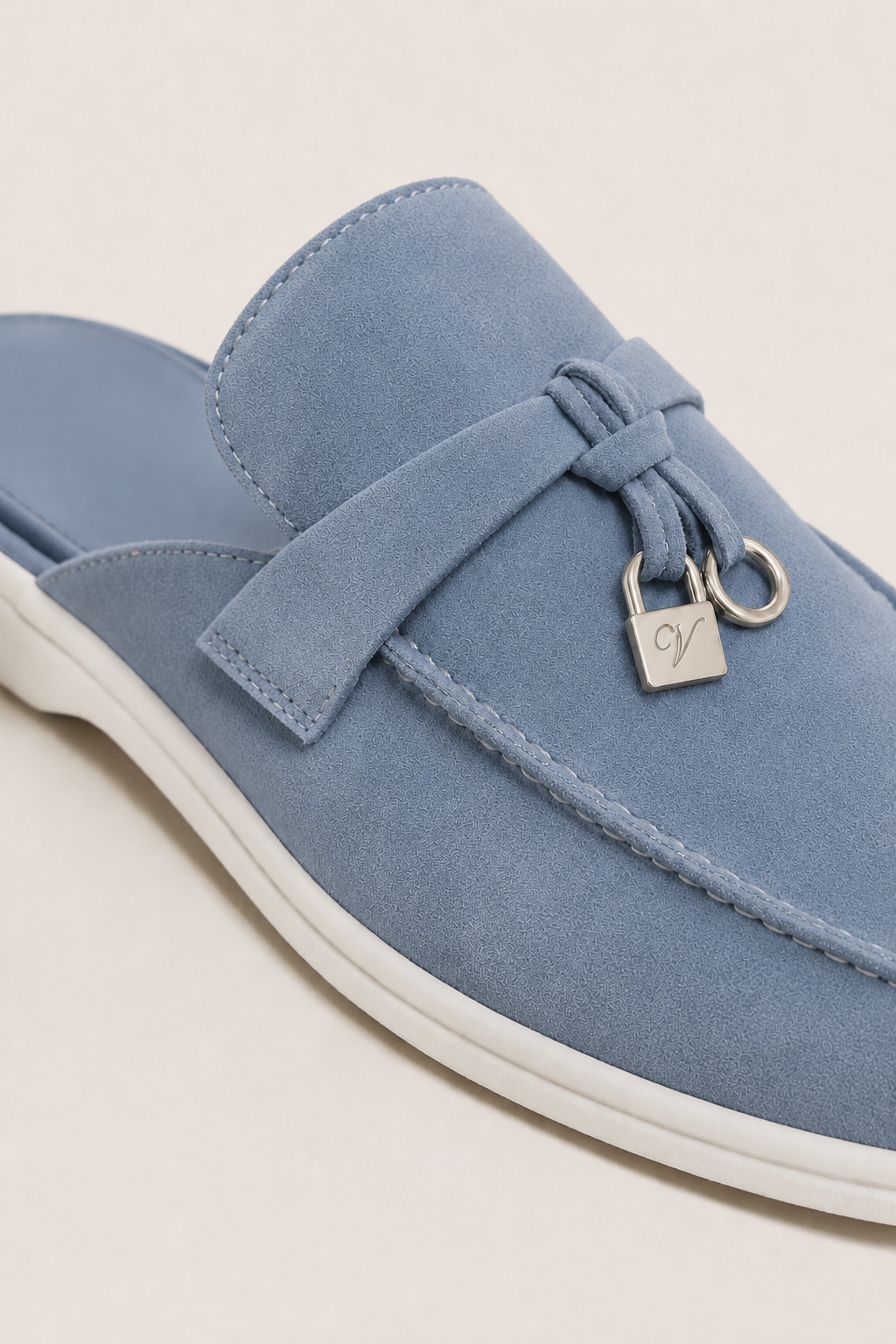 Ancestral Buckle Mule Blue
