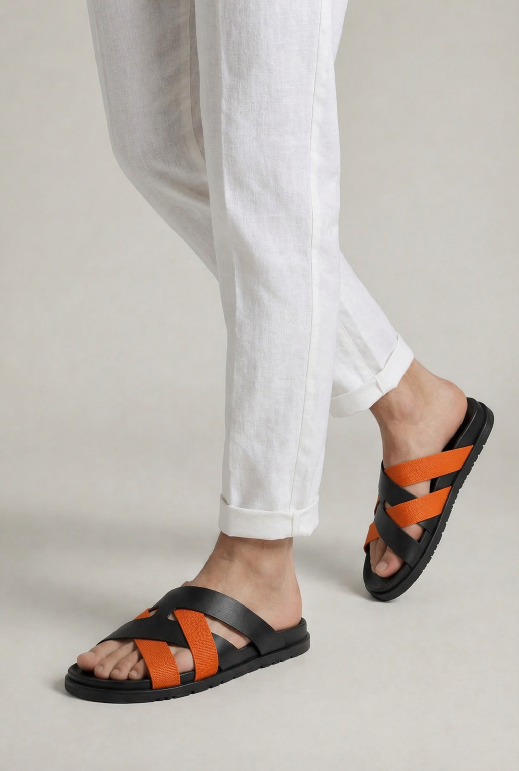 Alviro Sandal Nº1 Orange/Black