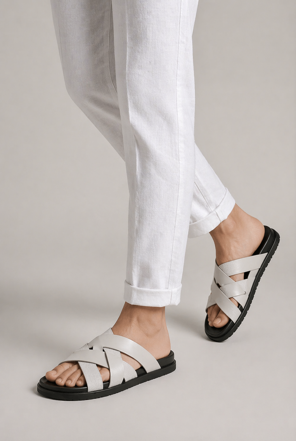 Alviro Sandal Nº1 Light Gray