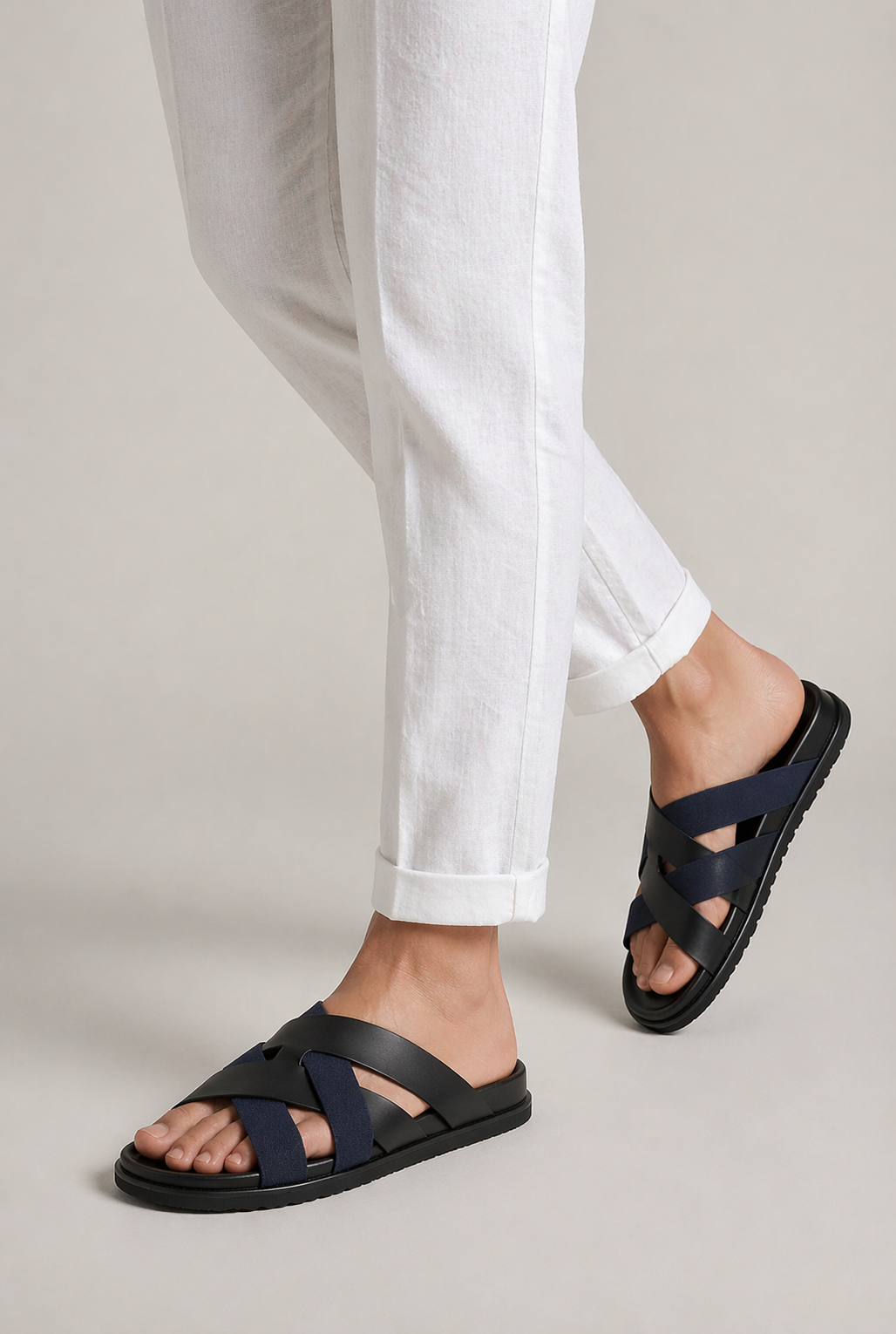Alviro Sandal Nº1 Navy/Black
