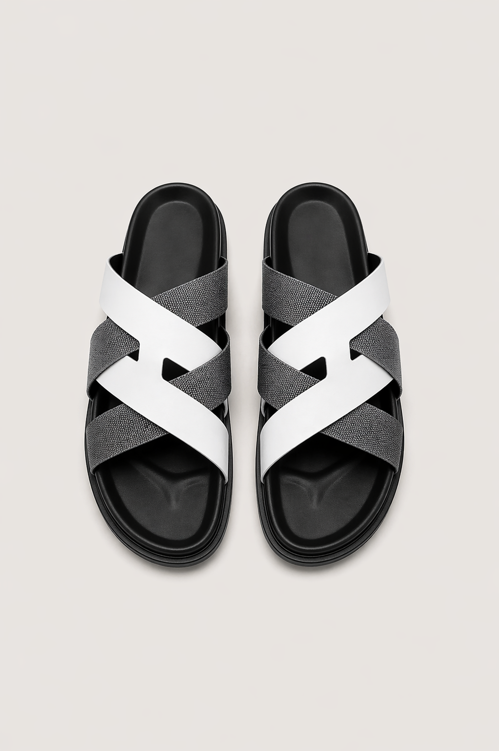 Alviro Sandal Nº1 White/Silver