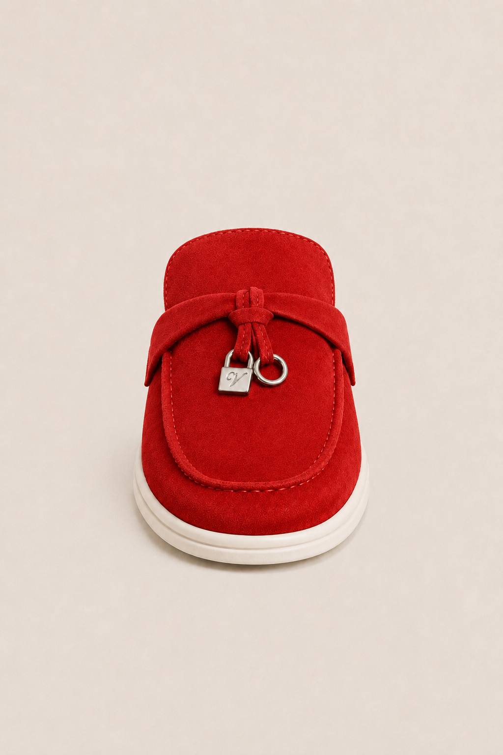 Ancestral Buckle Mule Red