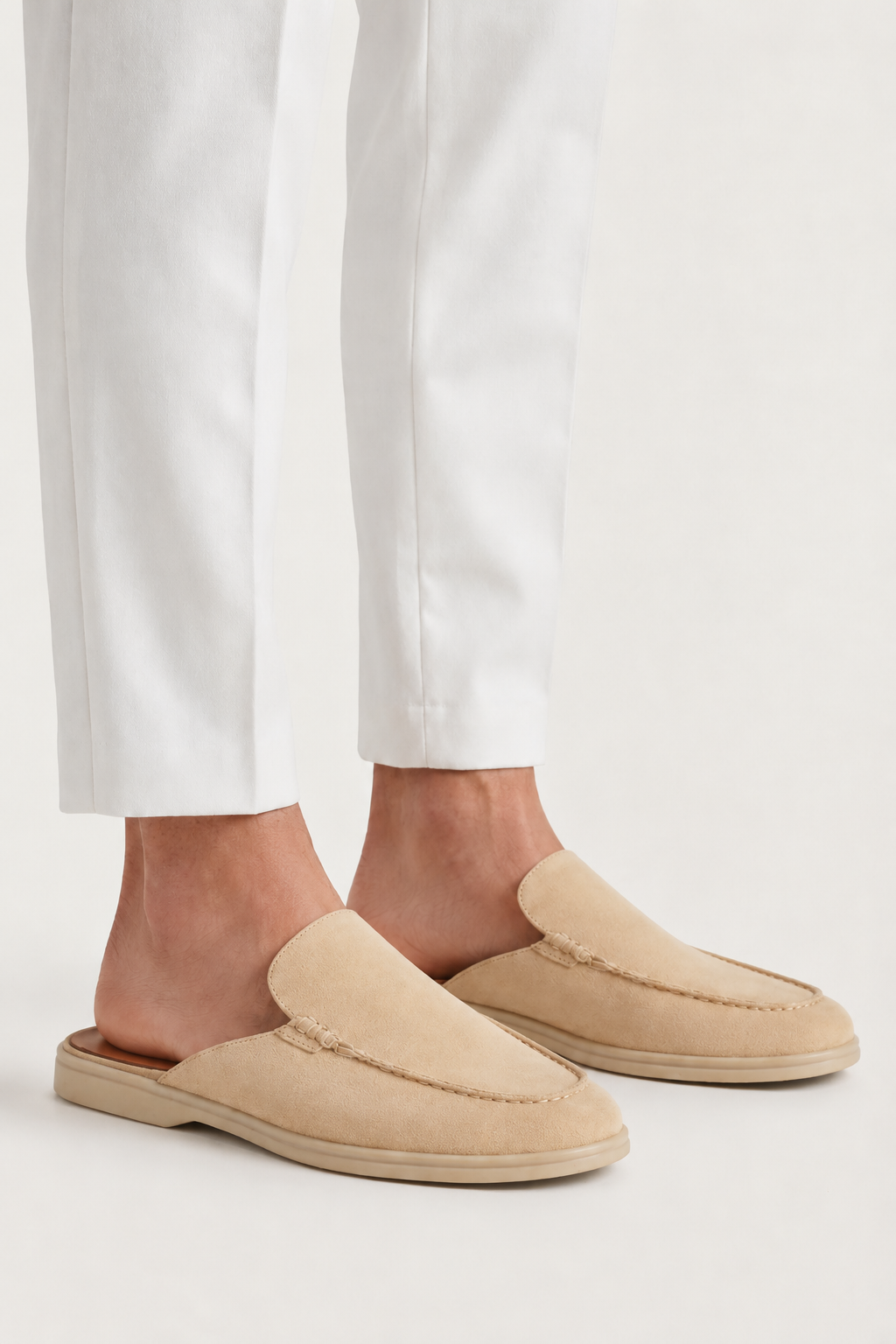Ancestral Suede Mule Beige