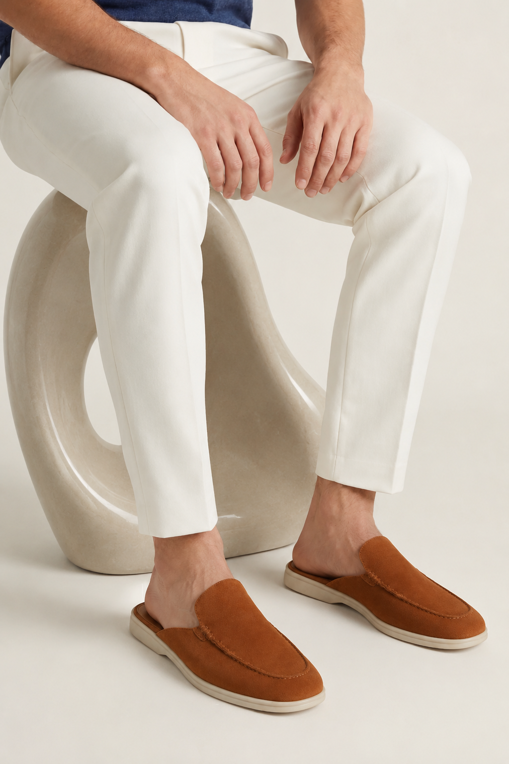 Ancestral Suede Mule Tan