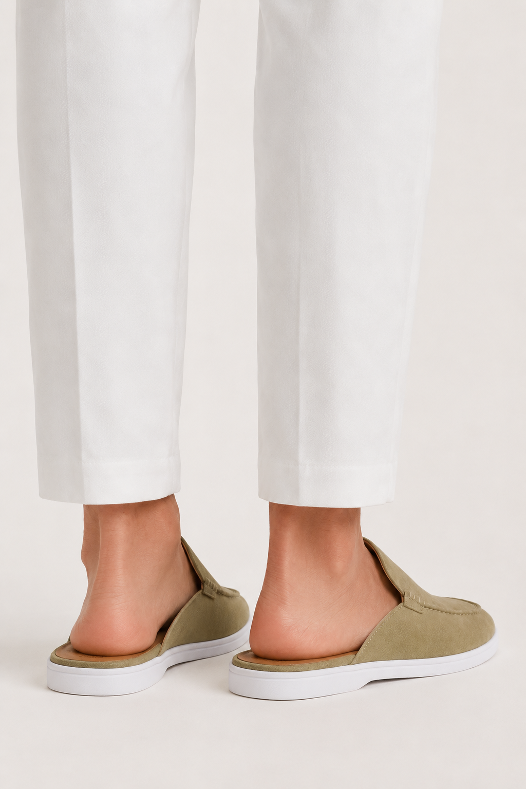 Ancestral Suede Mule Olive