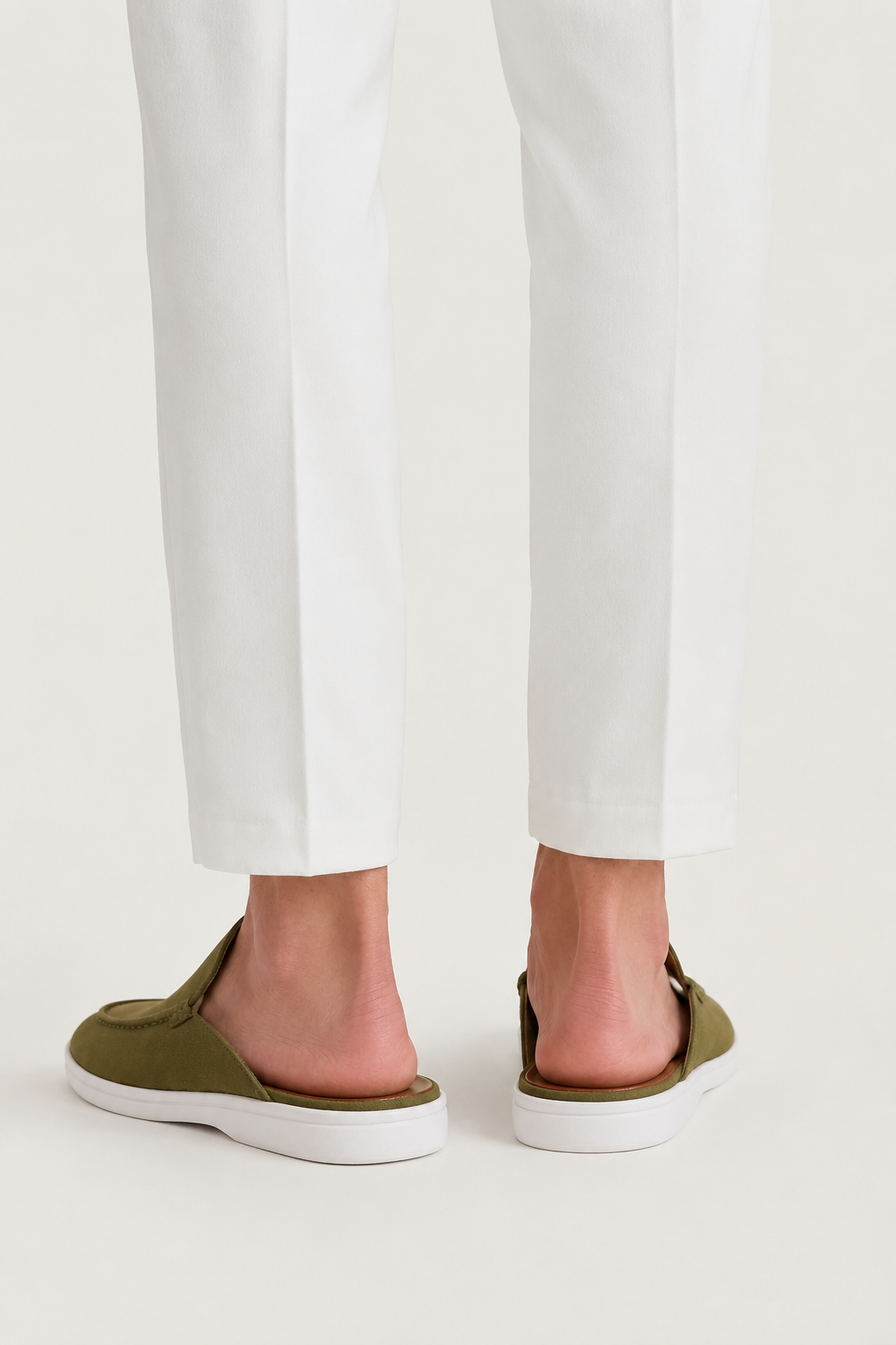 Ancestral Suede Mule Sage