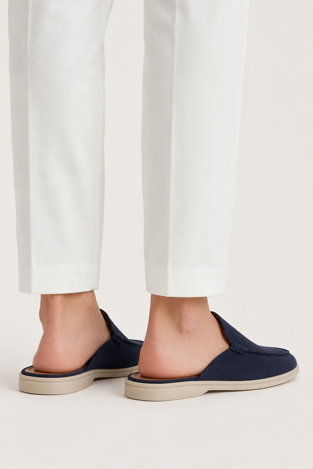 Ancestral Suede Mule Navy Blue